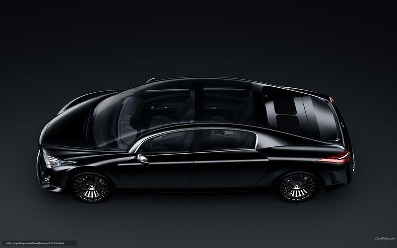 Black Luxury Car — Dramatic, 3d Render, Windows