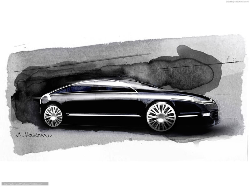 Black Luxury Car — Dramatic, Illustration