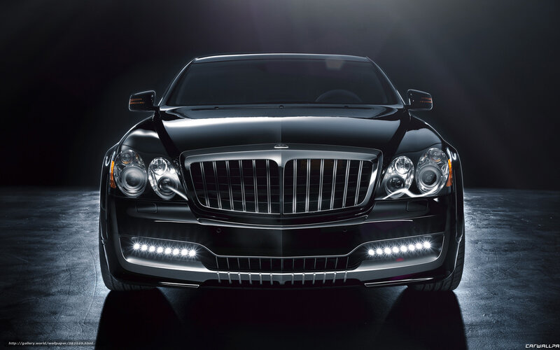Black Luxury Car — Dramatic, Photograph, Headlights, Grille