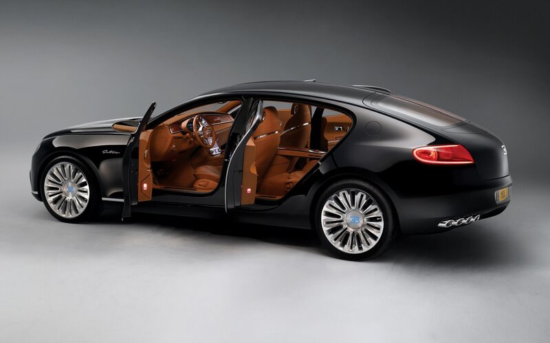Black Luxury Car — Dramatic, Photograph, Open Door, Leather Interior