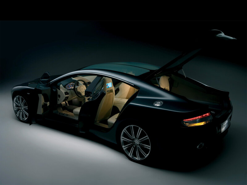 Black Luxury Car — Dramatic, Photograph, Open Door, Open Trunk