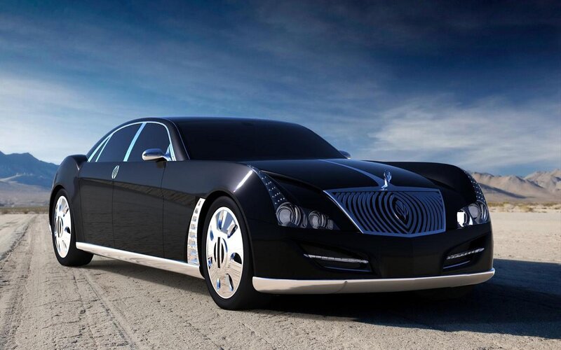 Black Luxury Car — Dramatic