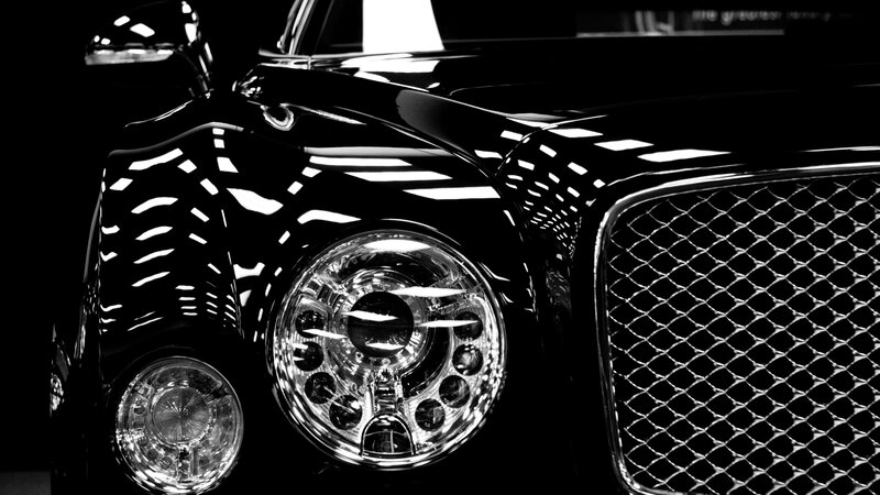 Black Luxury Car Front