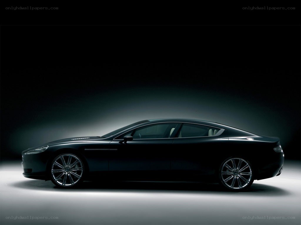 black luxury car in studio