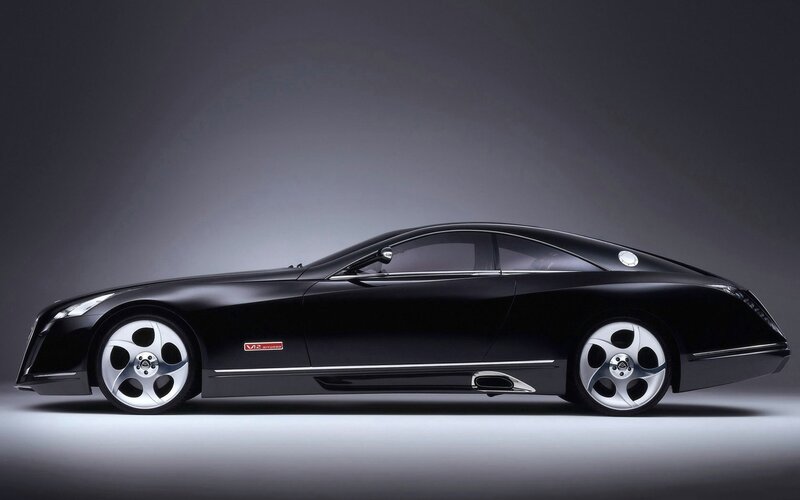 Black Luxury Car — Side Mirror