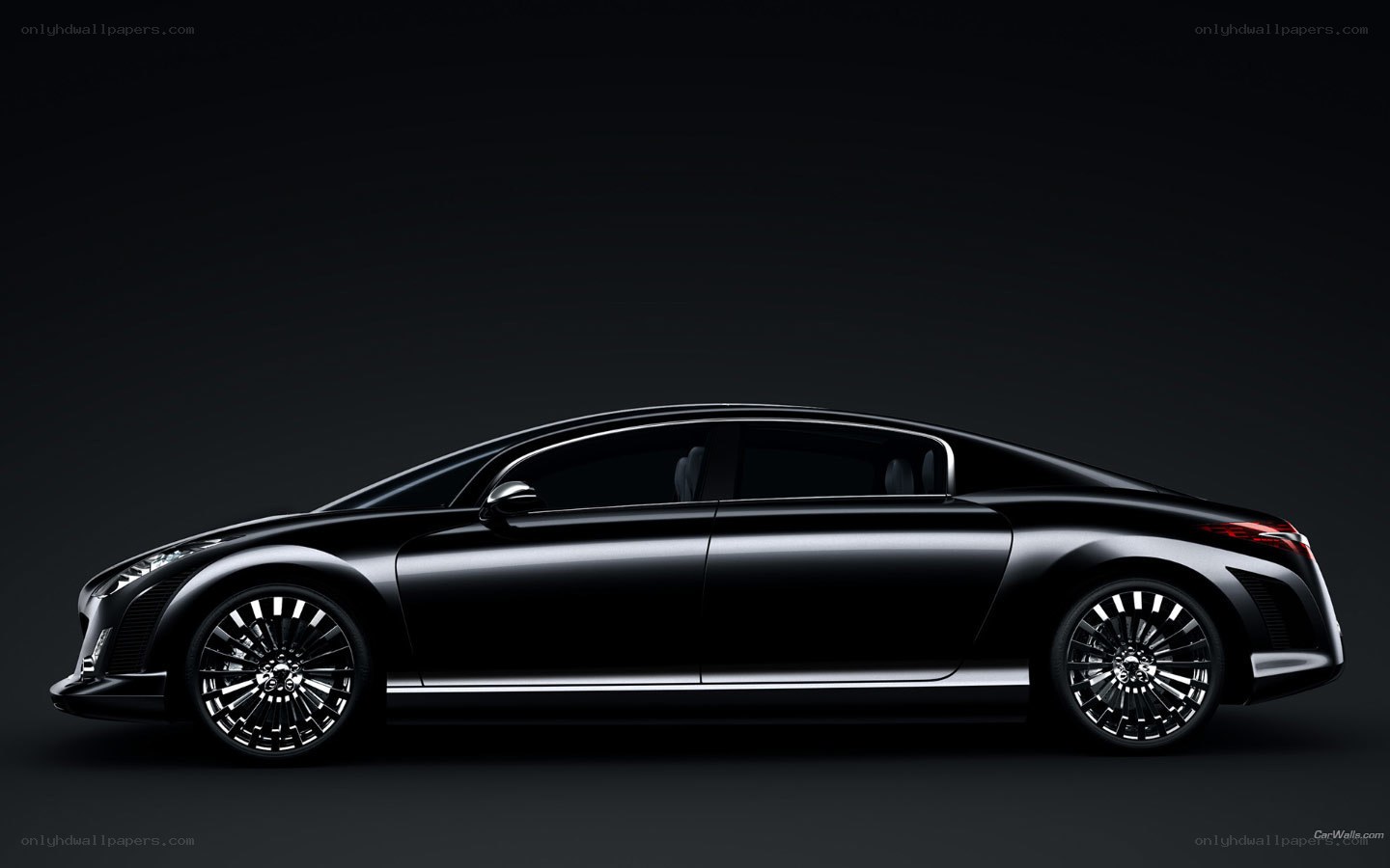 black luxury concept car