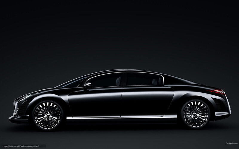 Black luxury concept car