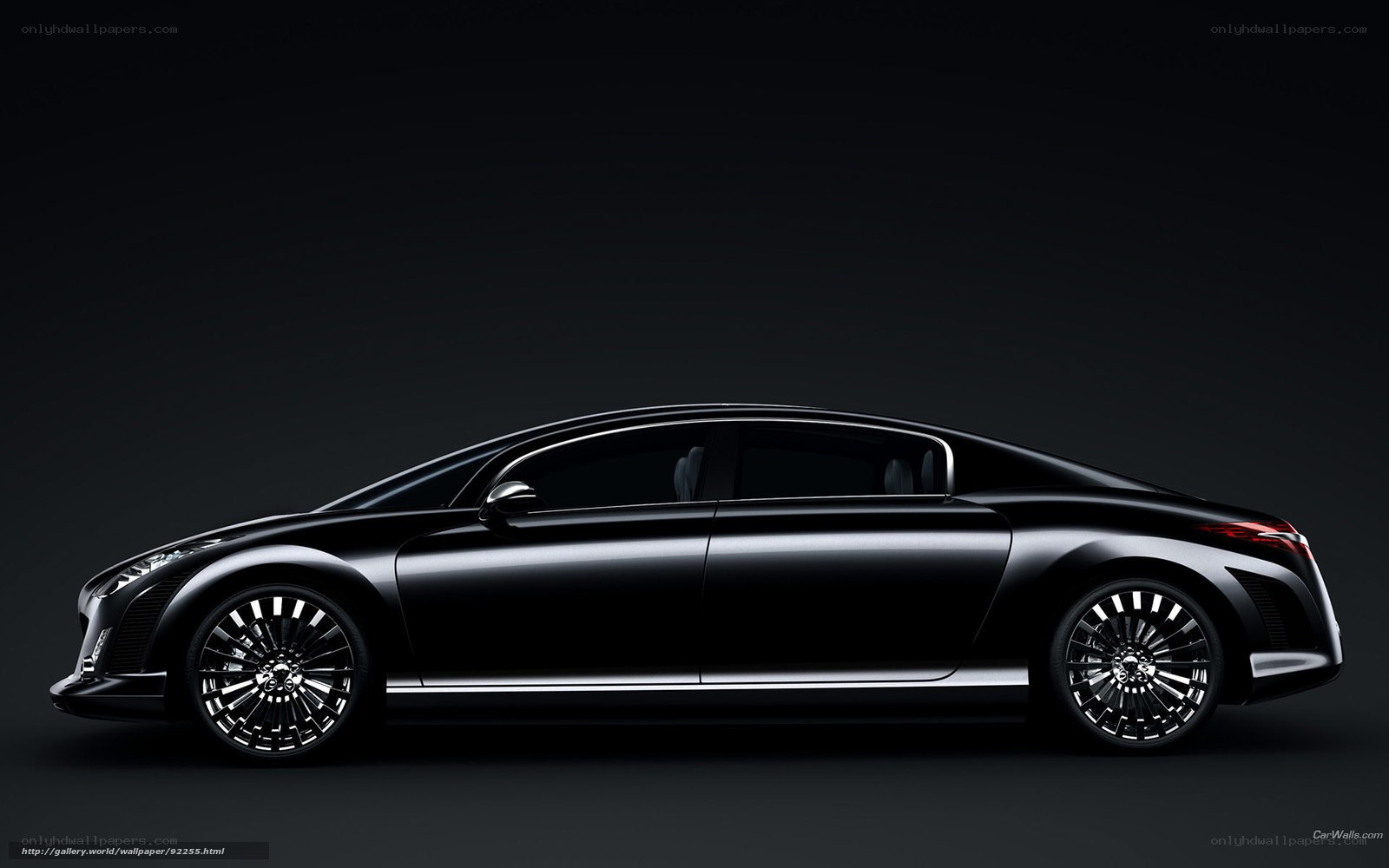 Black luxury concept car