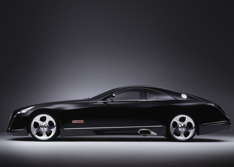 Black luxury coupe car