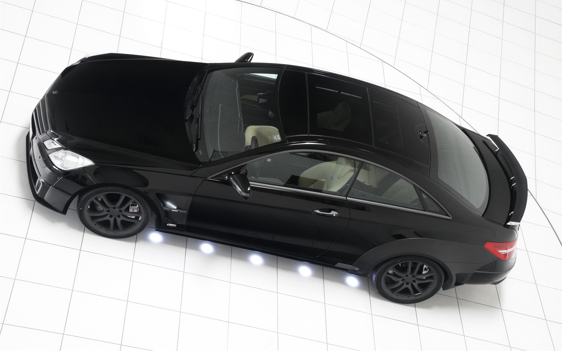 black luxury coupe car