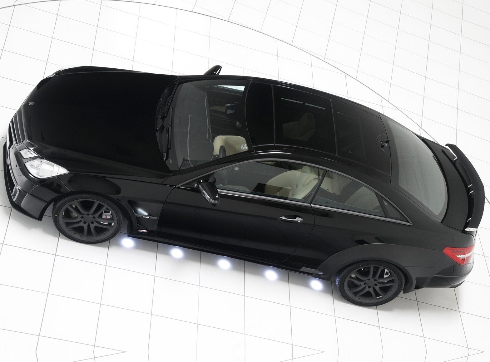 black luxury coupe car