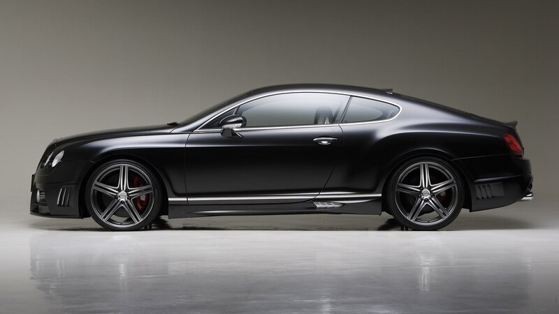 black luxury coupe side profile