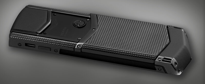 black luxury phone back