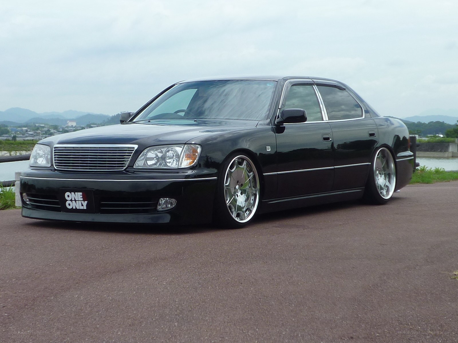black luxury sedan