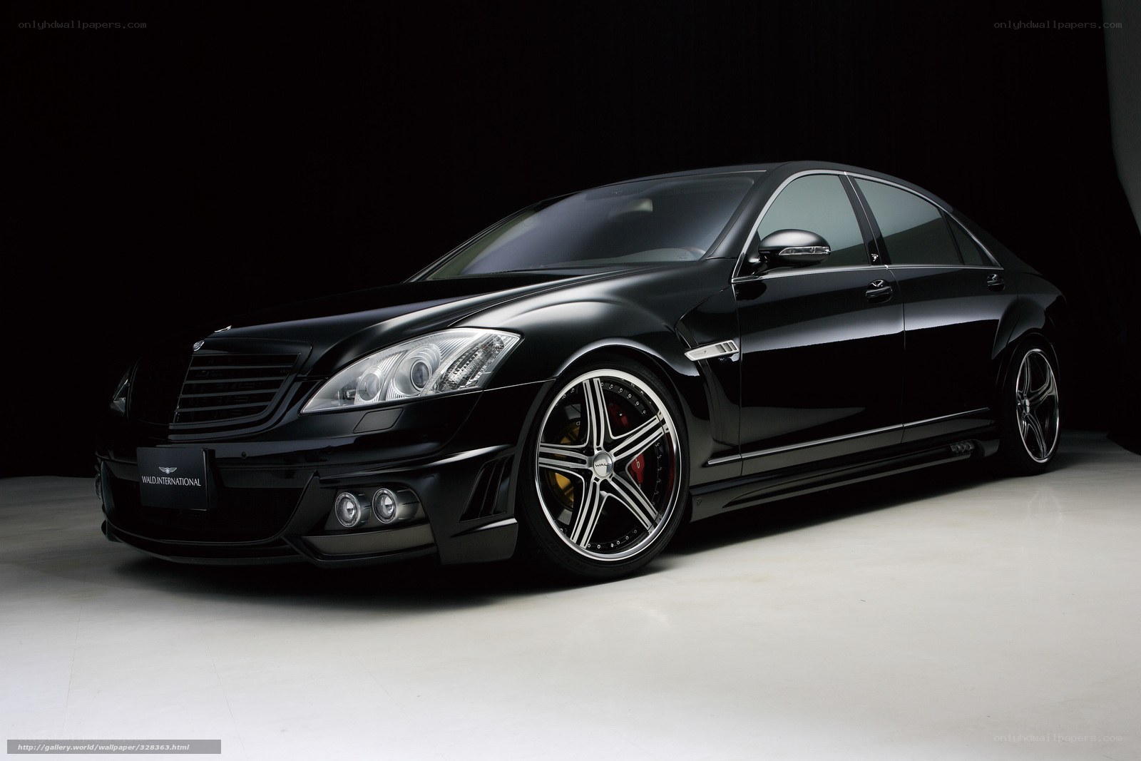 black luxury sedan car