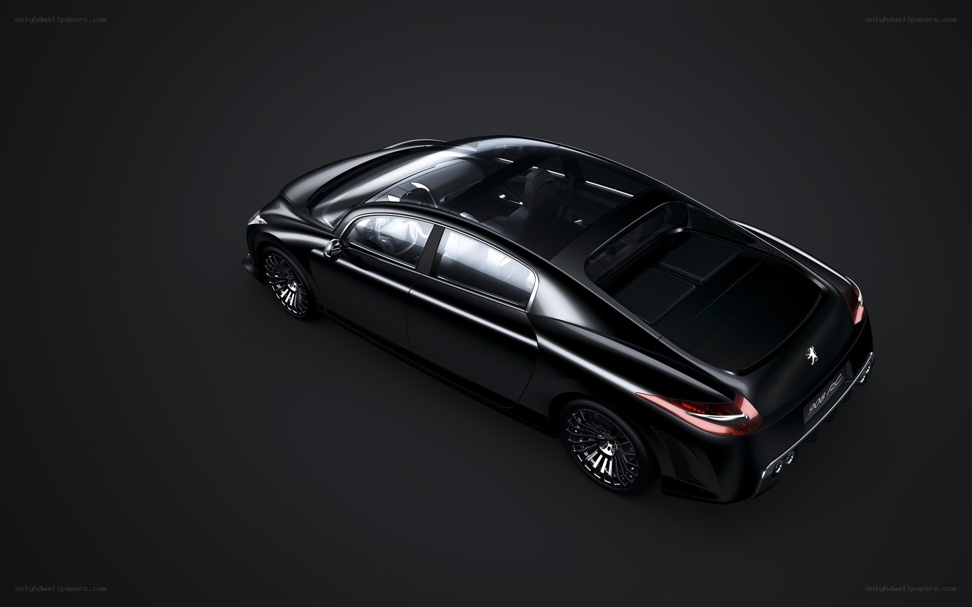 Black luxury sedan concept