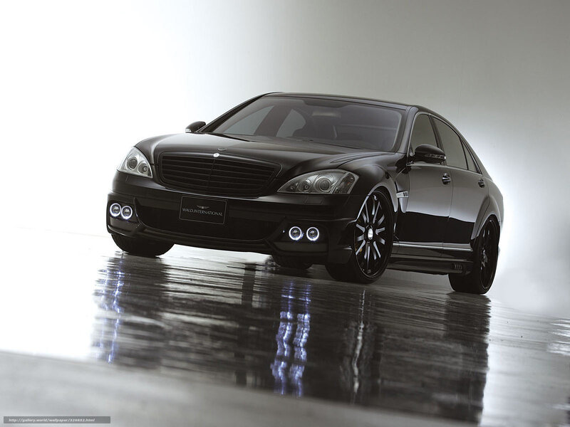 Black Luxury Sedan — Dramatic, Photograph, Car, Floor