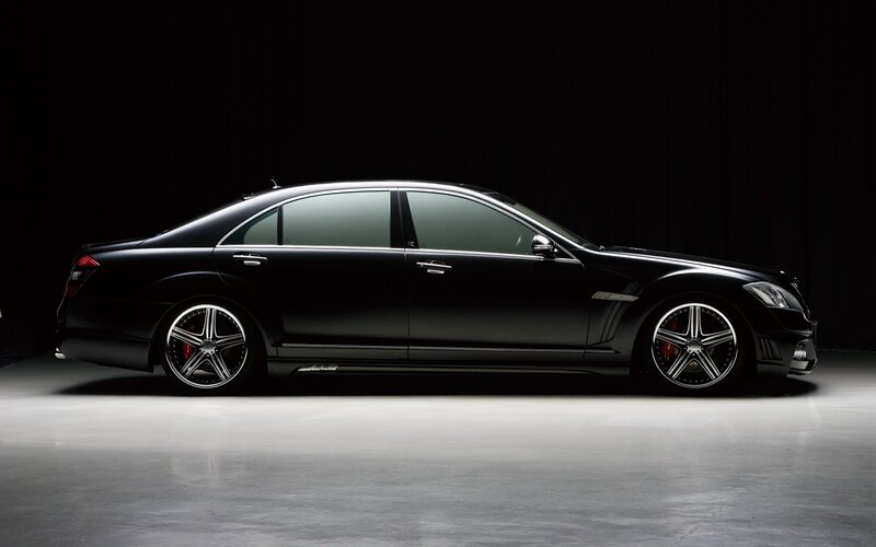Black Luxury Sedan — Studio