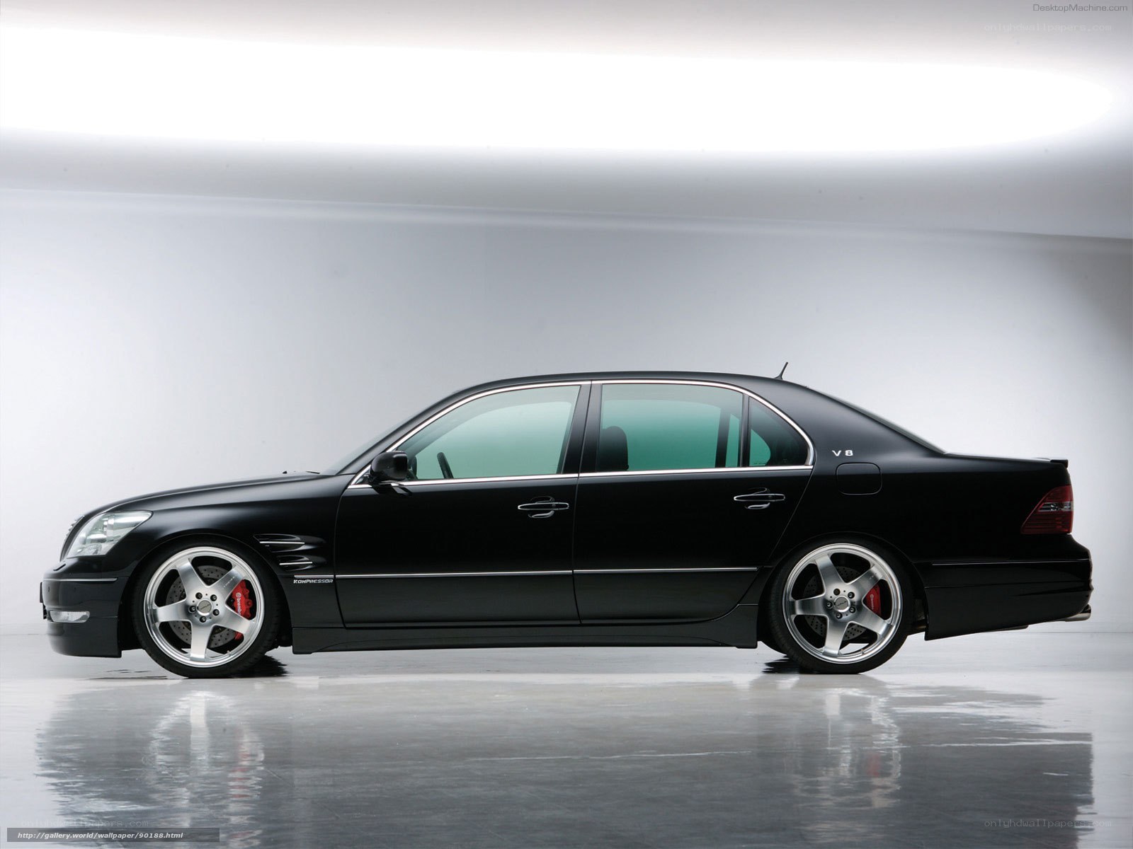black luxury sedan
