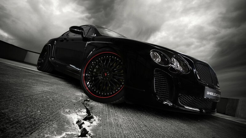 black luxury sports car