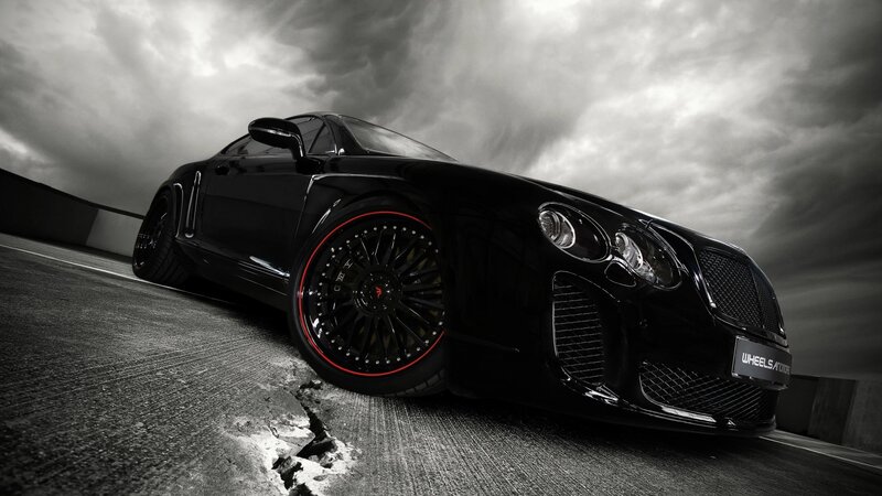black luxury sports car