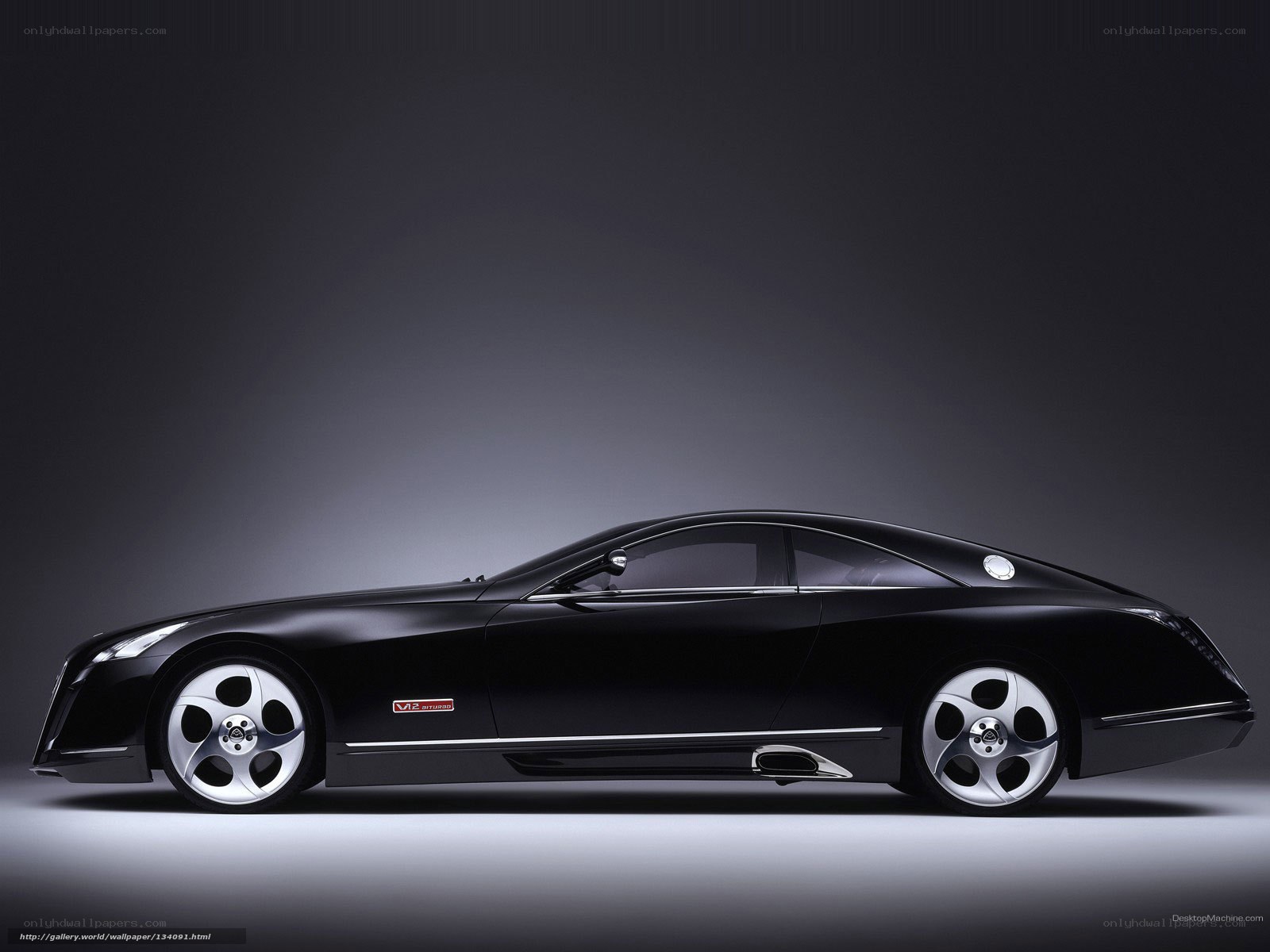 black luxury sports car