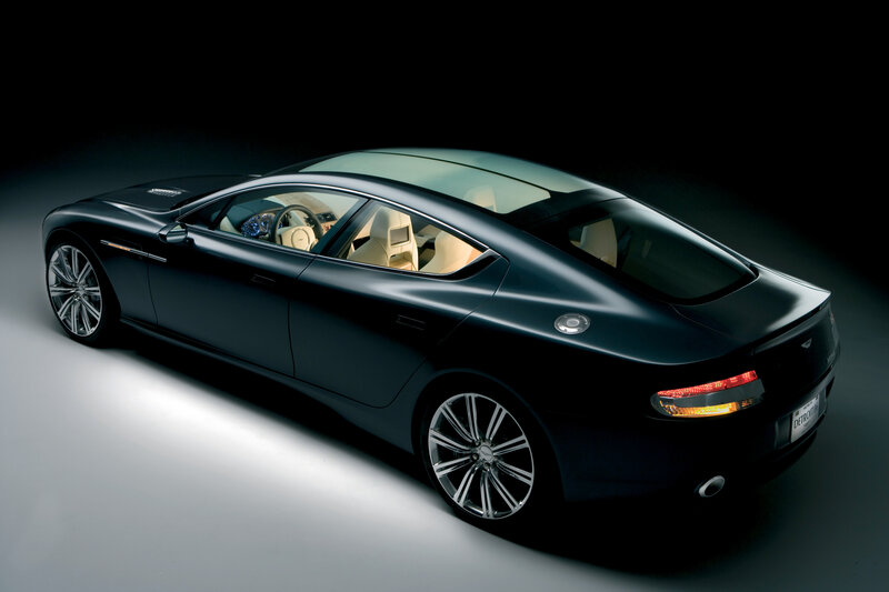 Black luxury sports car