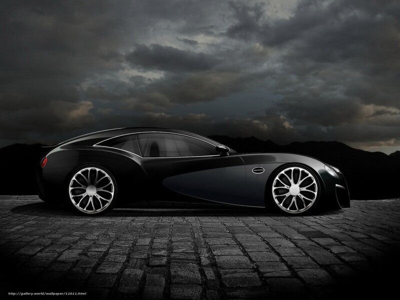Black luxury sports car