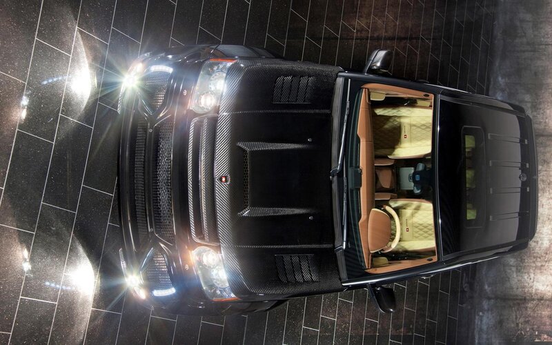 Black Luxury SUV — Dramatic