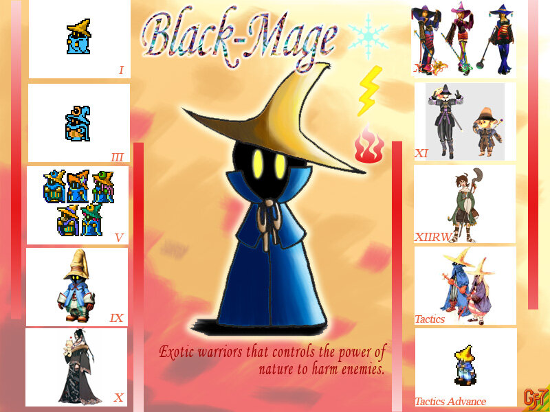 Black Mage character evolution