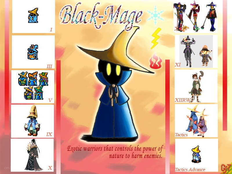 Black Mage character evolution
