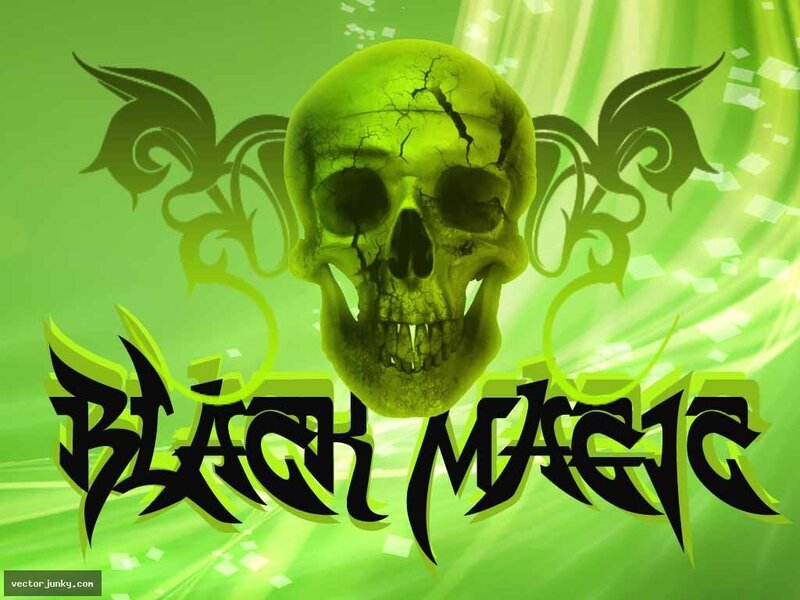 Black Magic Skull Design