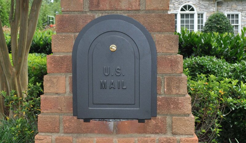 Black Mailbox on Brick