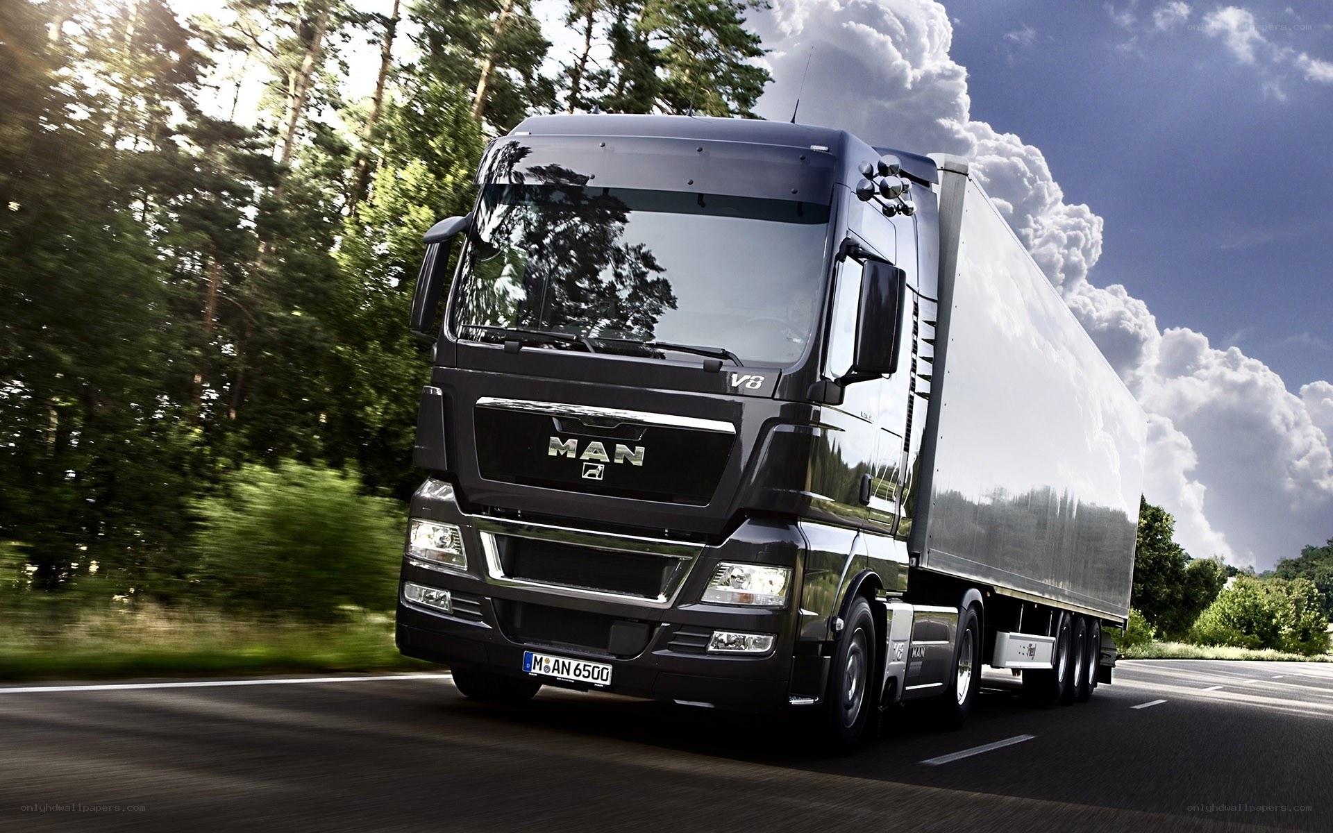 black man truck on road