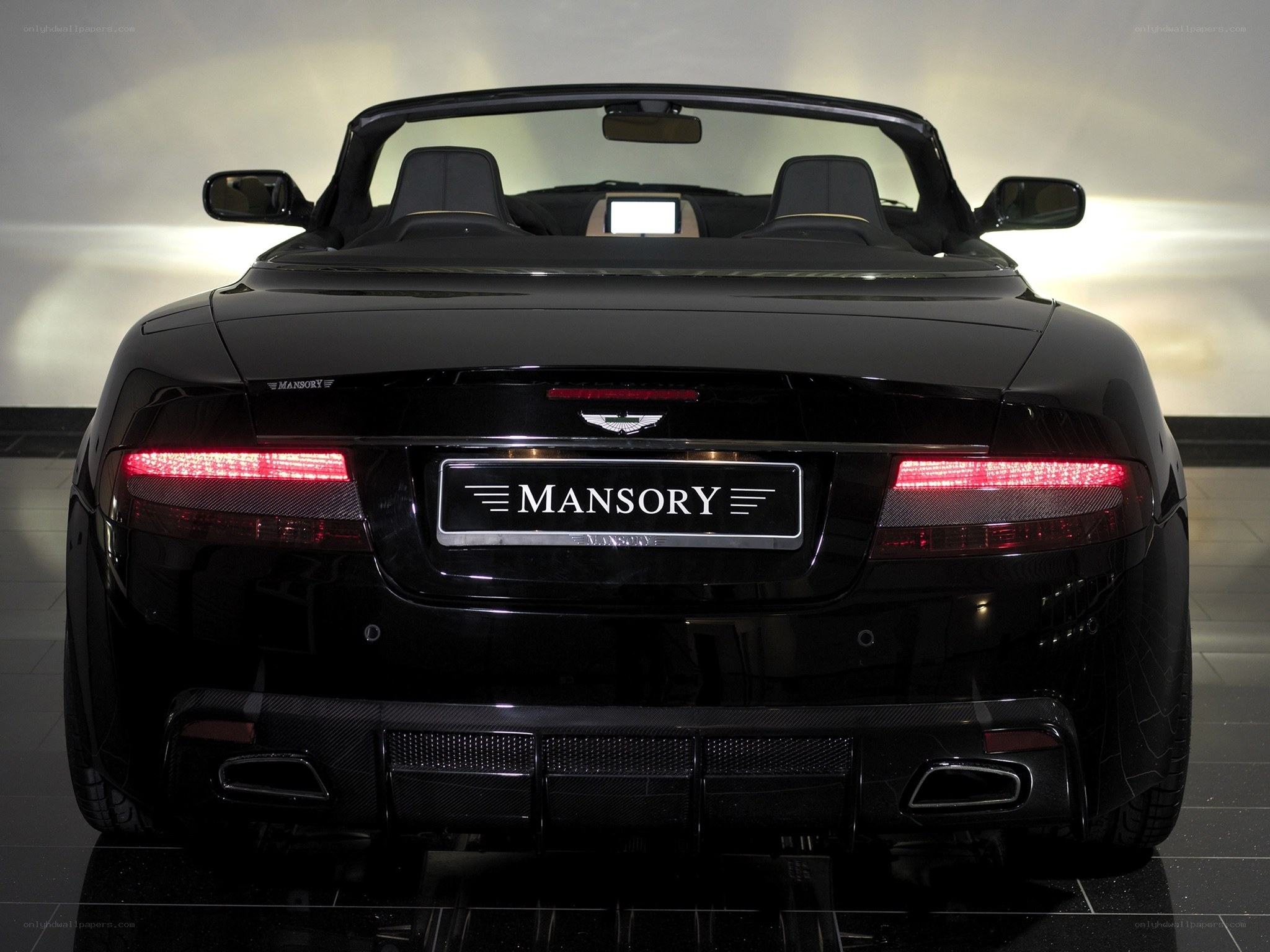 Black Mansory convertible rear view