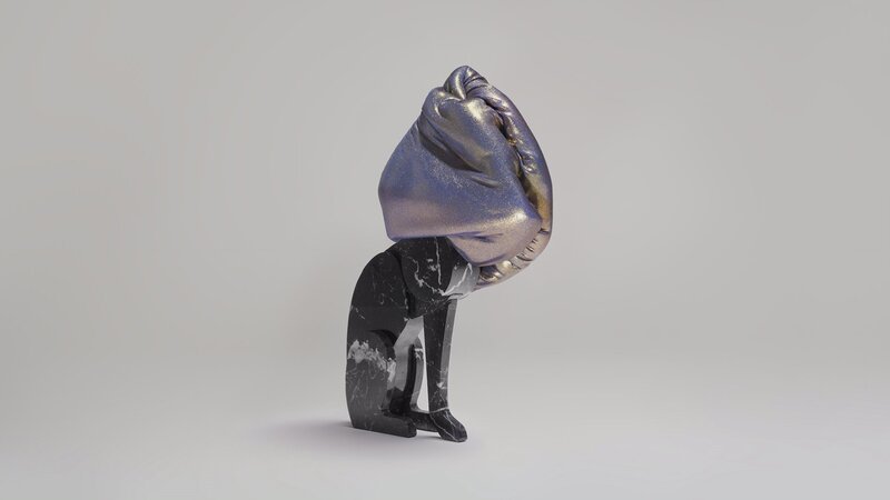 Black Marble Sculpture