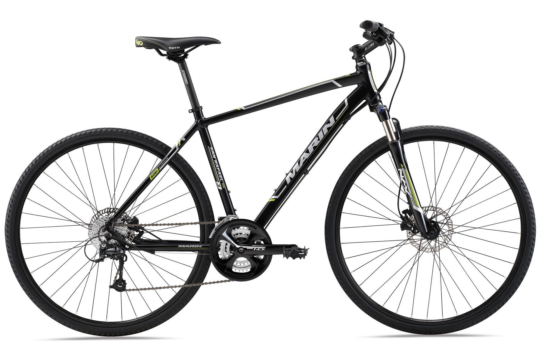 black marin cross bike