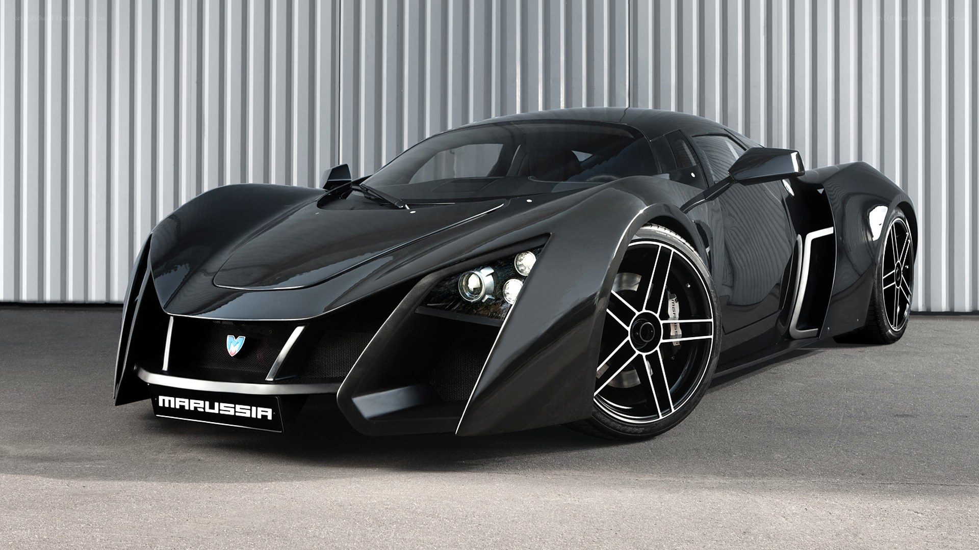 Black Marussia supercar