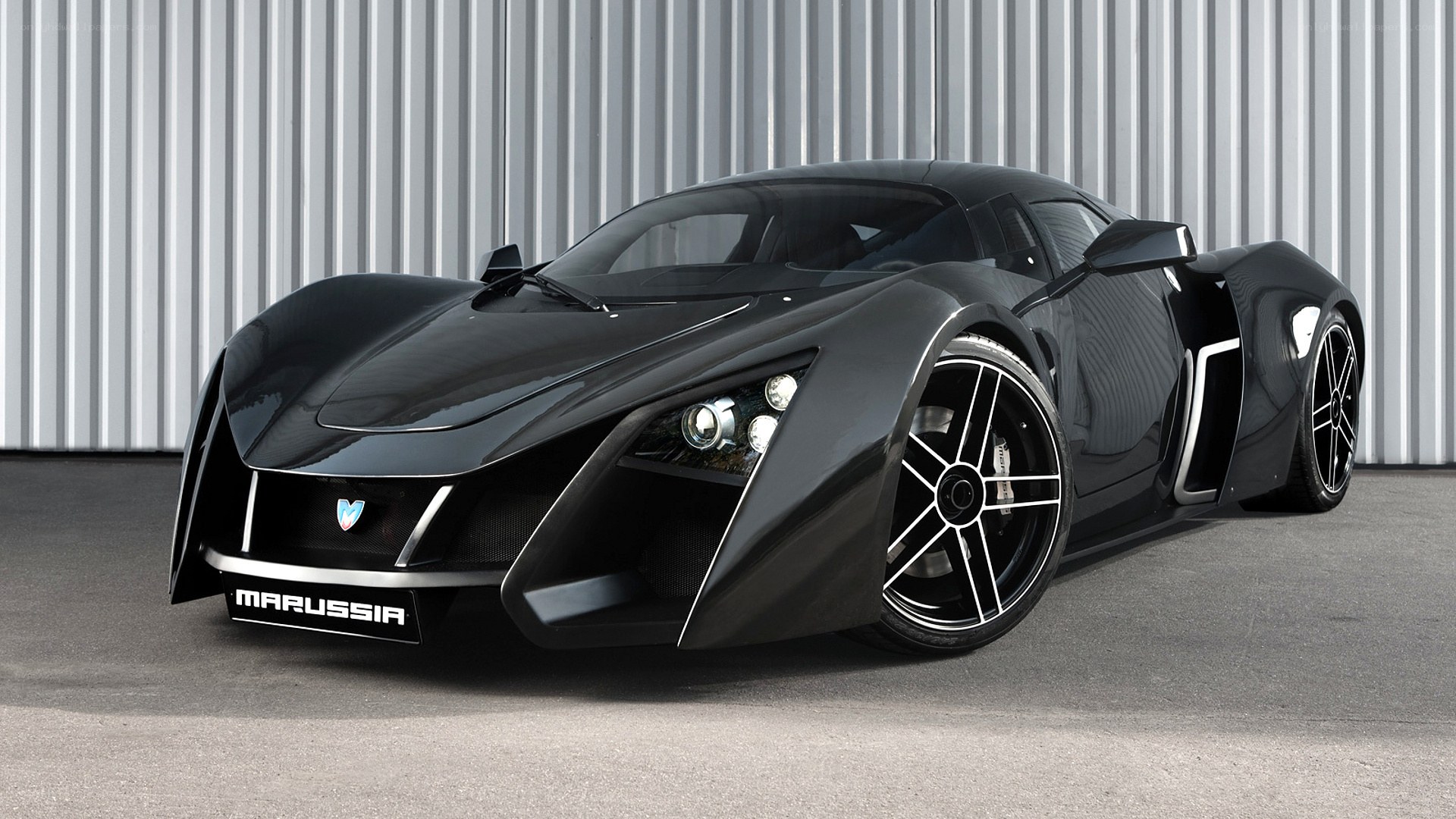 Black Marussia supercar