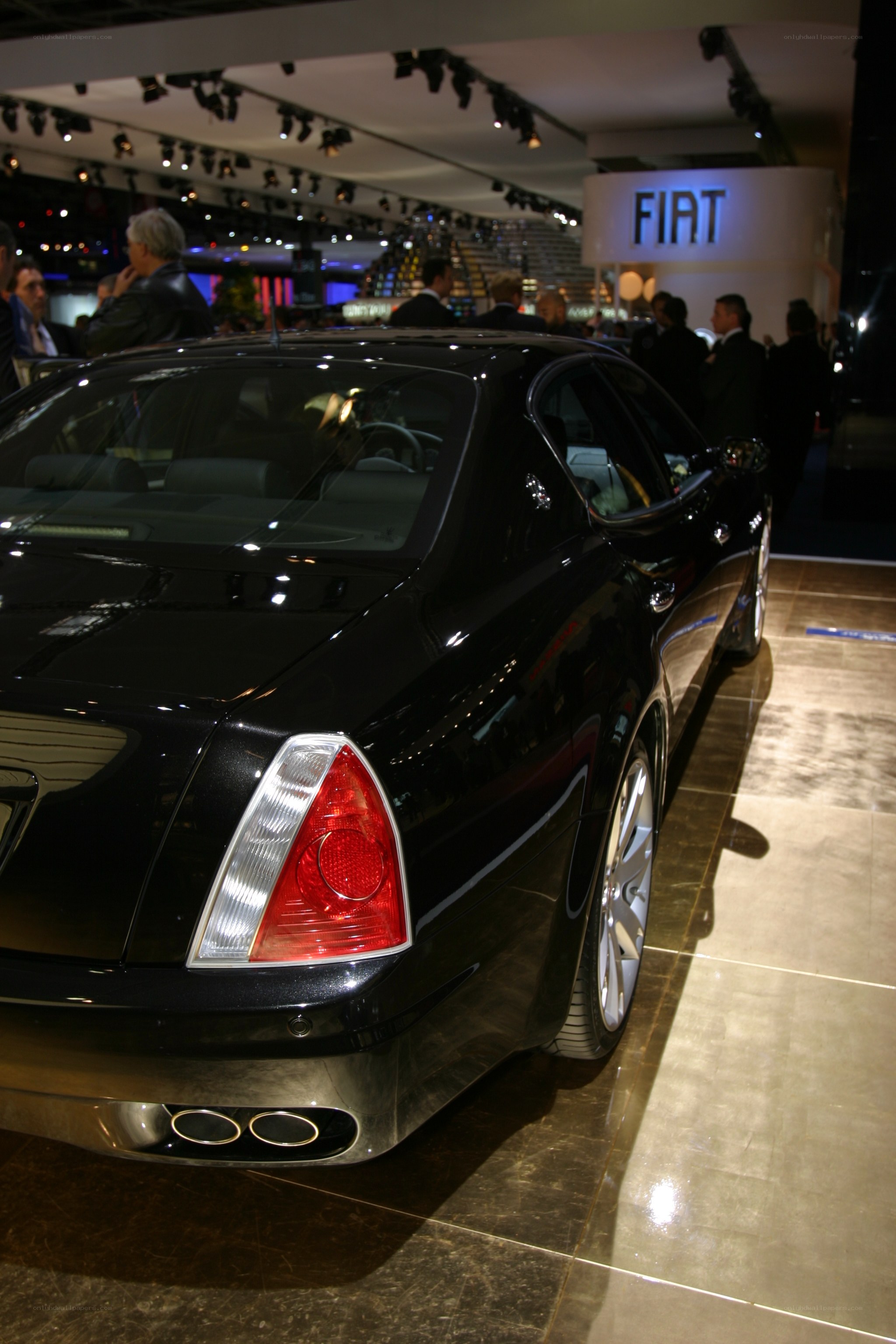 Black Maserati at auto show