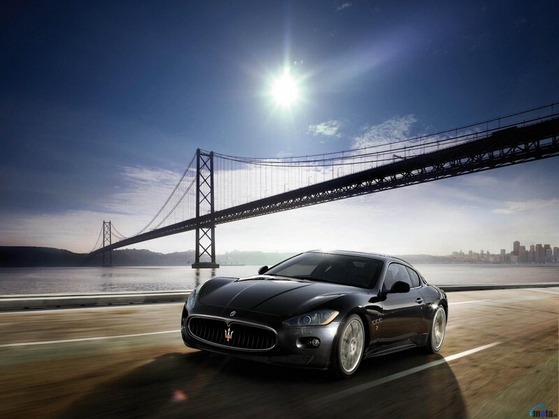 Black Maserati Car — Dramatic