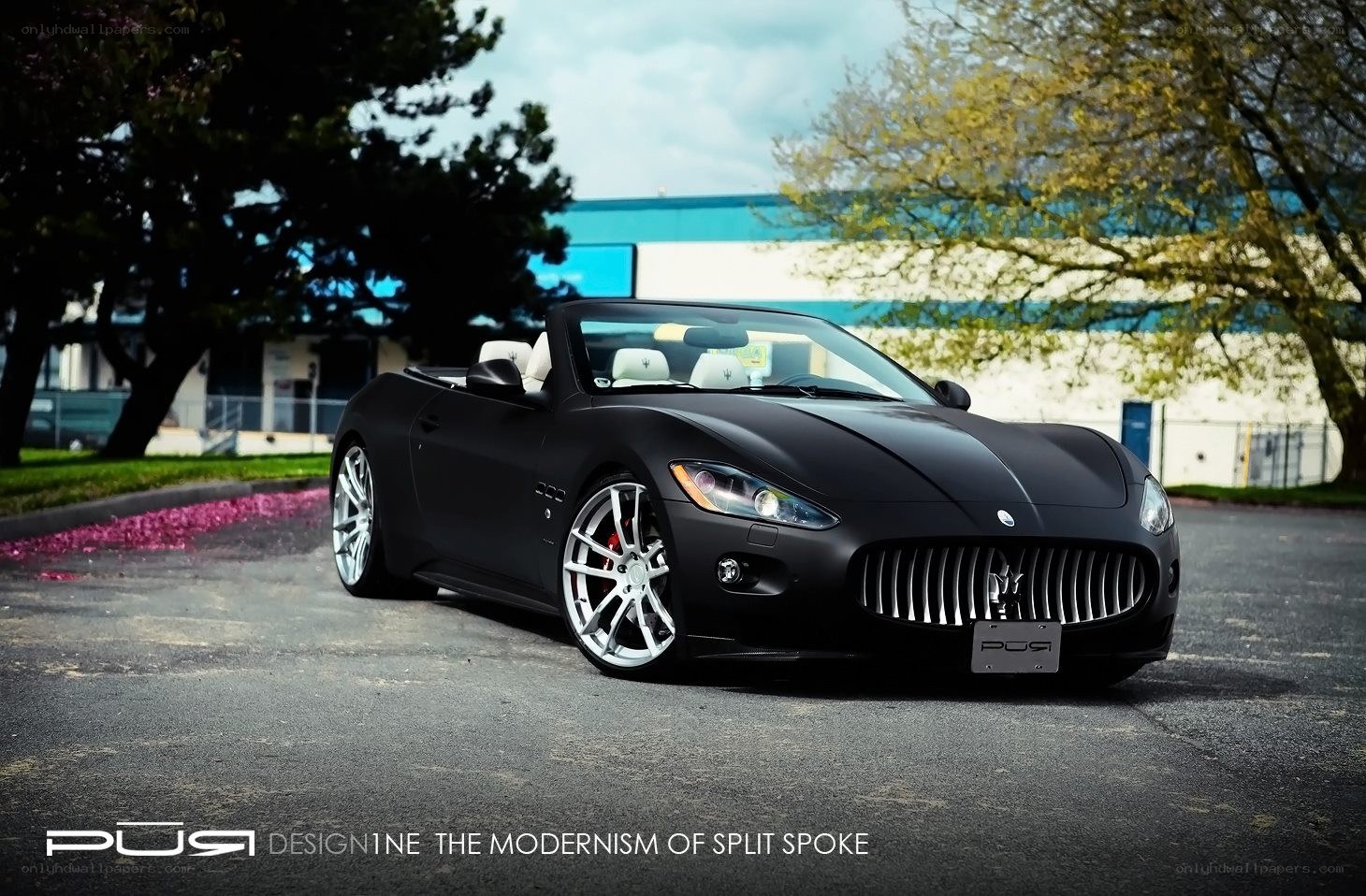 Black Maserati convertible