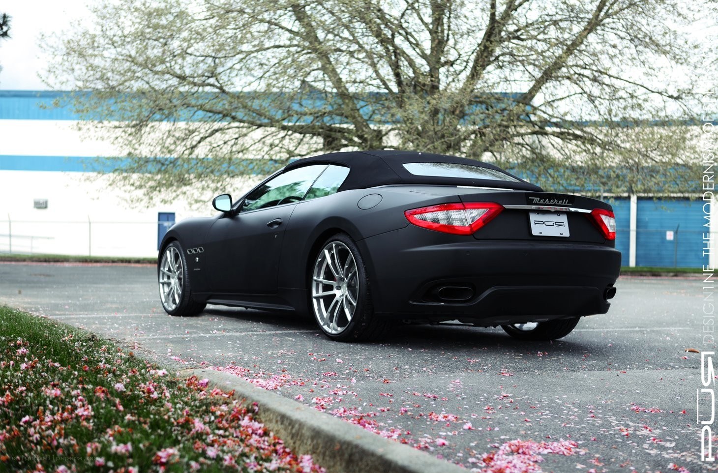 Black Maserati convertible