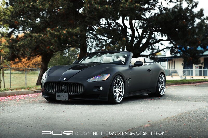Black Maserati Convertible — Calm, Autumn