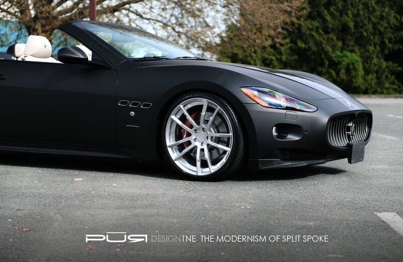 Black Maserati Convertible — Calm, Spring, Photograph