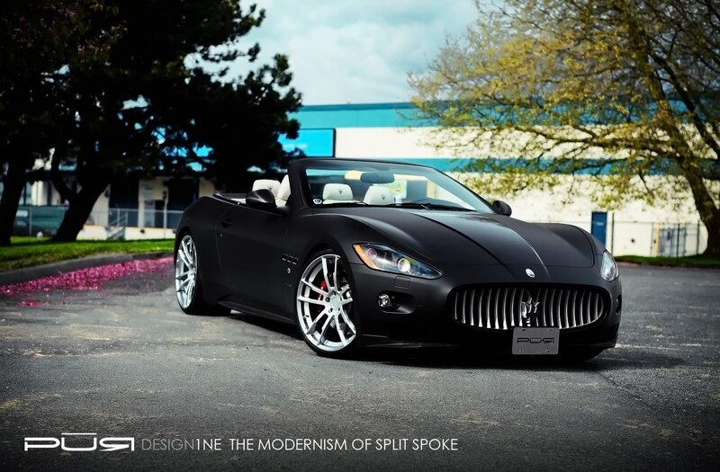 Black Maserati Convertible — Dramatic, Spring