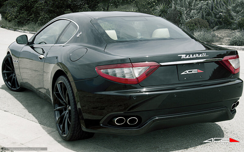 Black Maserati Coupe — Dramatic