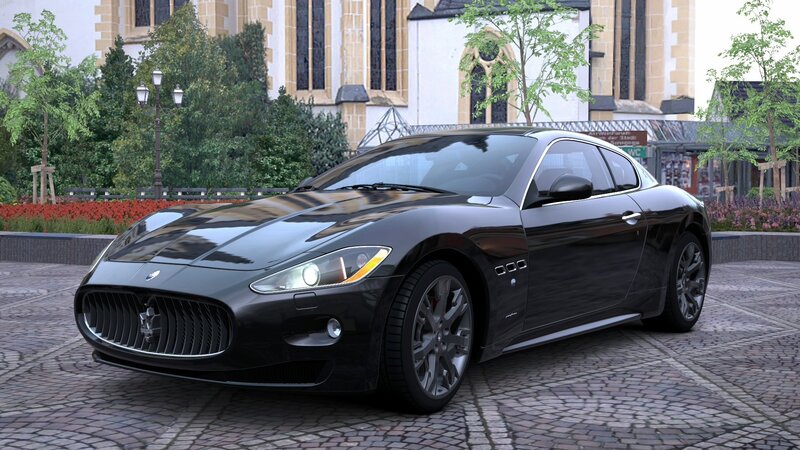 Black Maserati GranTurismo — Calm, Afternoon, 3d Render