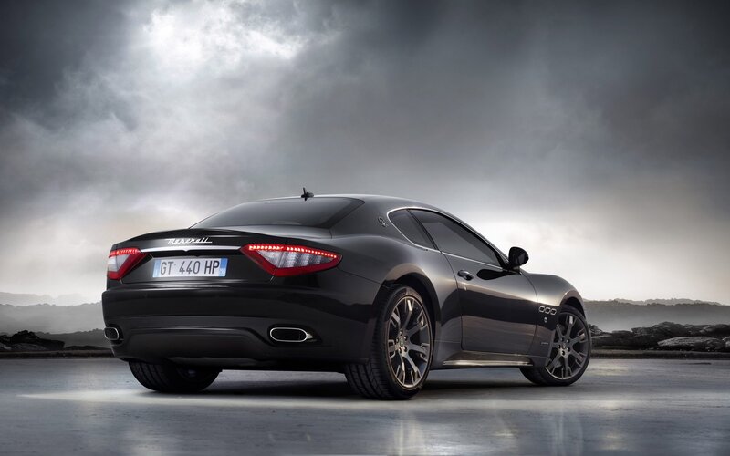 Black Maserati GT — Dramatic, Photograph
