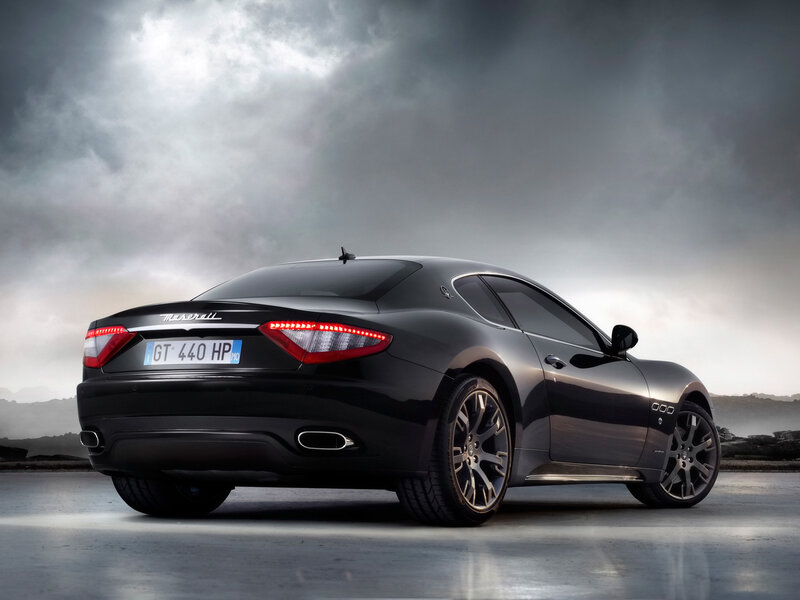 Black Maserati GT — Dramatic